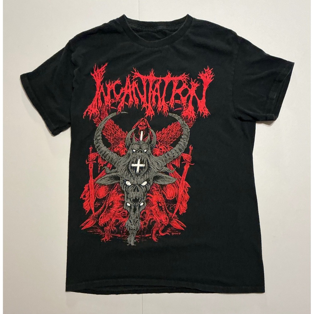Incantation Death Metal Band T-Shirt Black 2022 North America Tour S Fits XS
